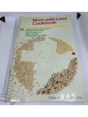 More-with-Less Cookbook Doris Janzen Herald Press Mennonite 1998‎ Printing 1976